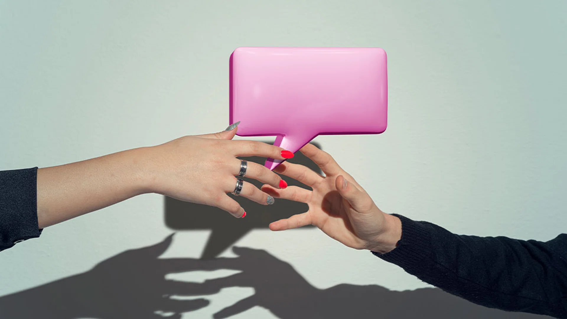 holding hands conversation 