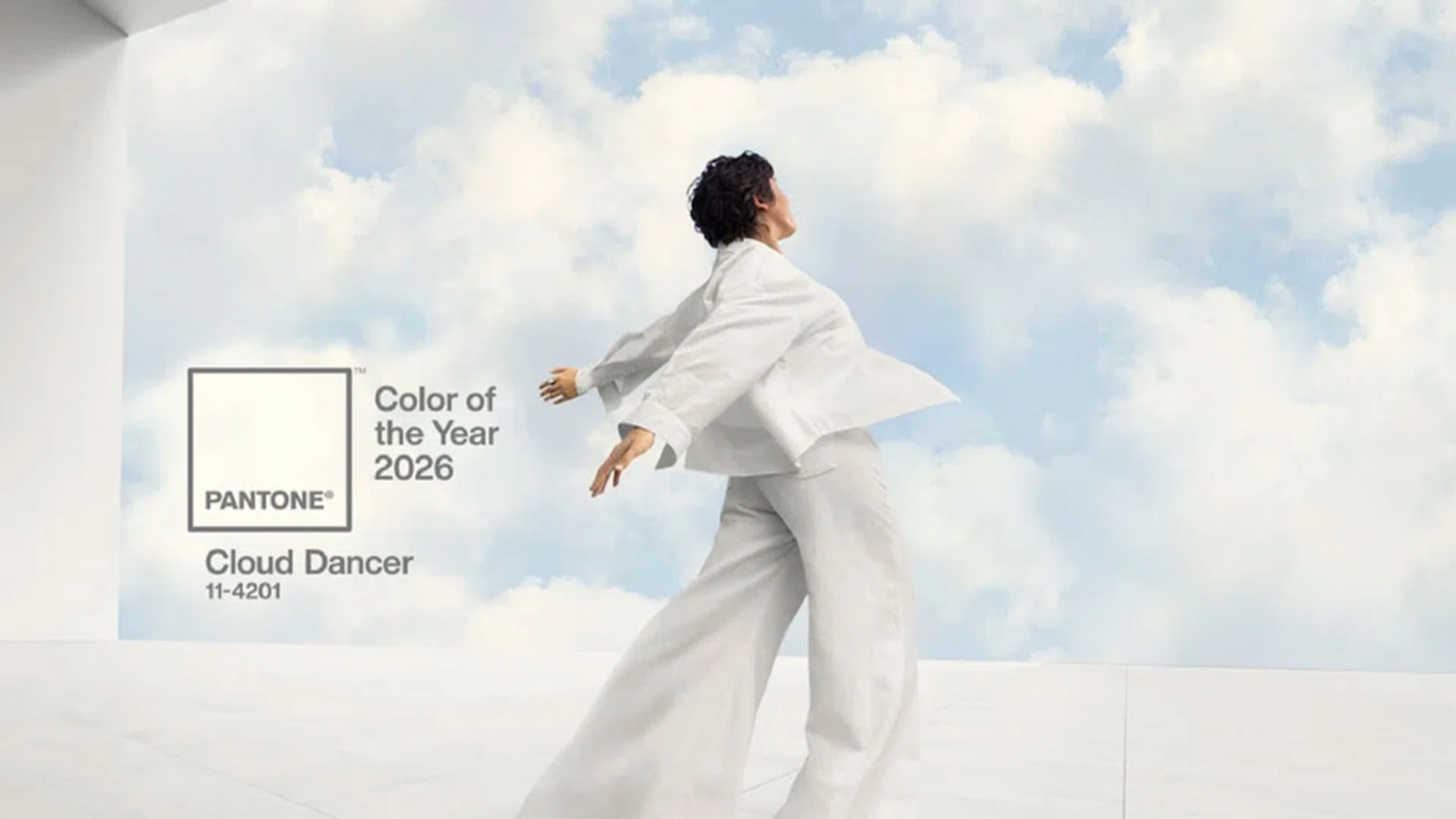 pantone colour of the year 2026 Pantone’s 2026 colour of the year is… white?! Meet ‘Cloud Dancer’