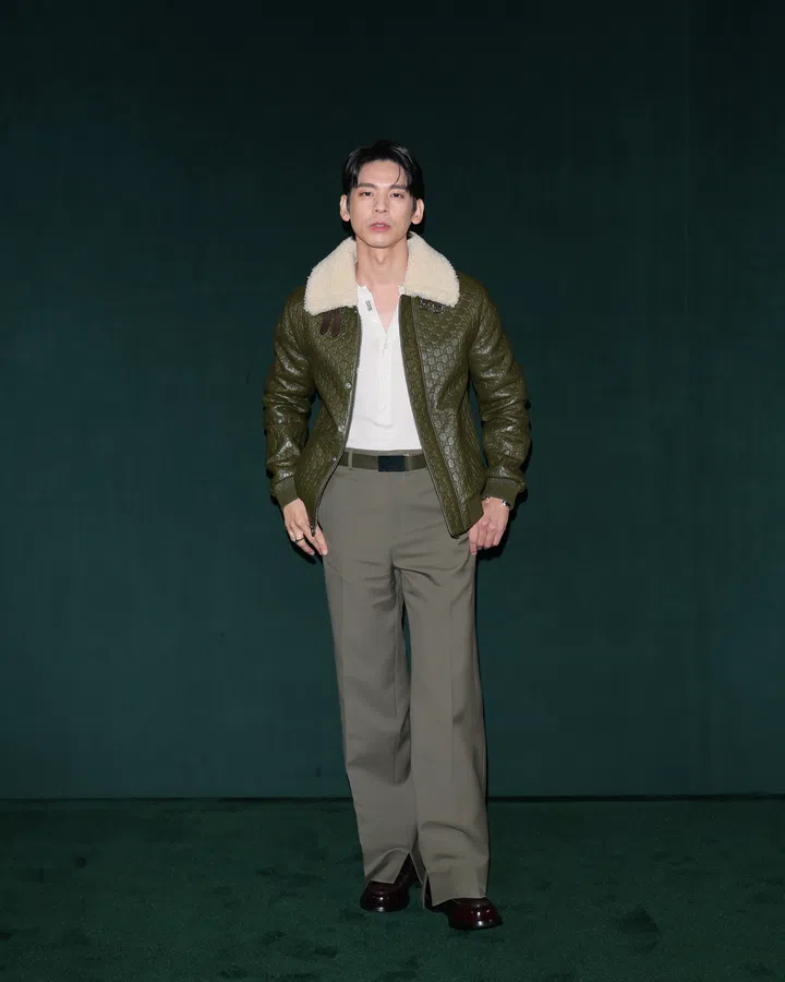 MILAN, ITALY - FEBRUARY 25: Austin Lin attends the Gucci - Women's Fall/Winter 2025/2026 Fashion Show during the Milan Fashion Week Womenswear Fall/Winter 2025/2026 on February 25, 2025 in Milan, Italy. (Photo by Vittorio Zunino Celotto/Getty Images for Gucci)