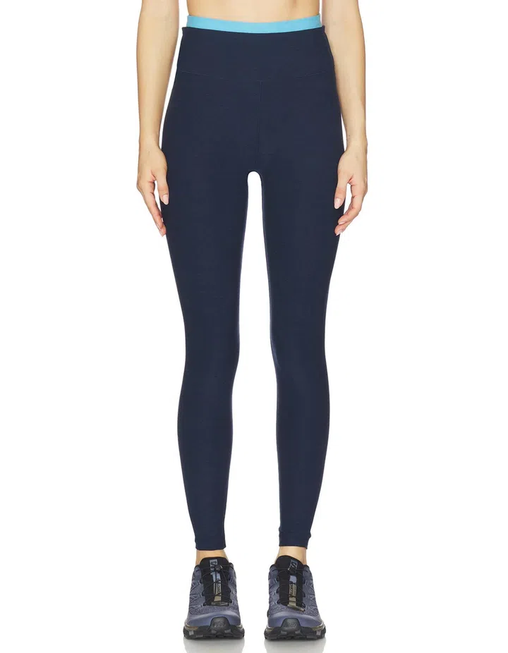 Best Workout Leggings For Everyday Wear: Beyond Yoga Spacedye Layered High Waisted Midi Legging at Revolve, $152.01 | Best workout leggings or yoga pants for yoga and pilates from $20