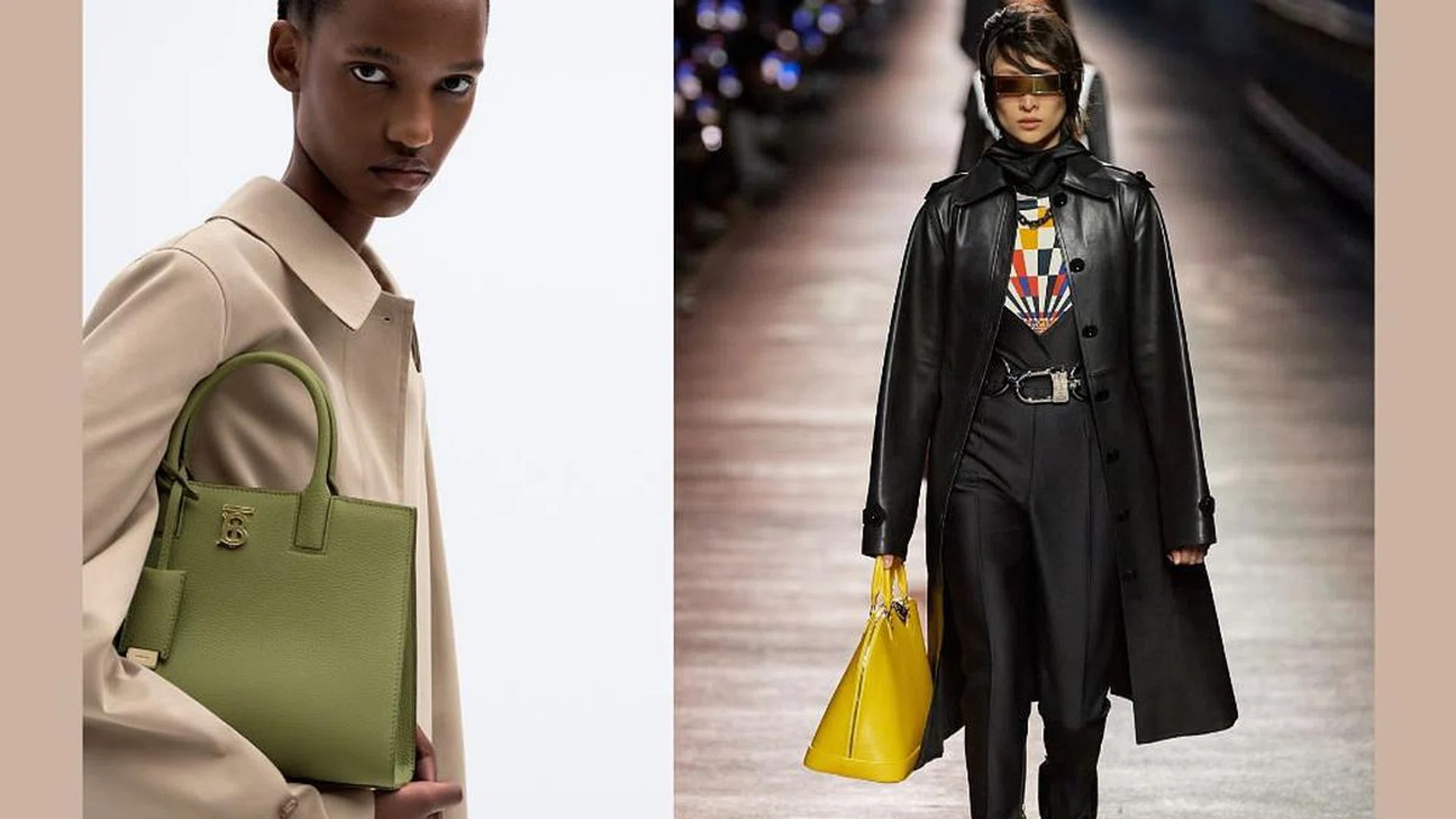 Credits: Burberry, Louis Vuitton Pre-Fall 2023