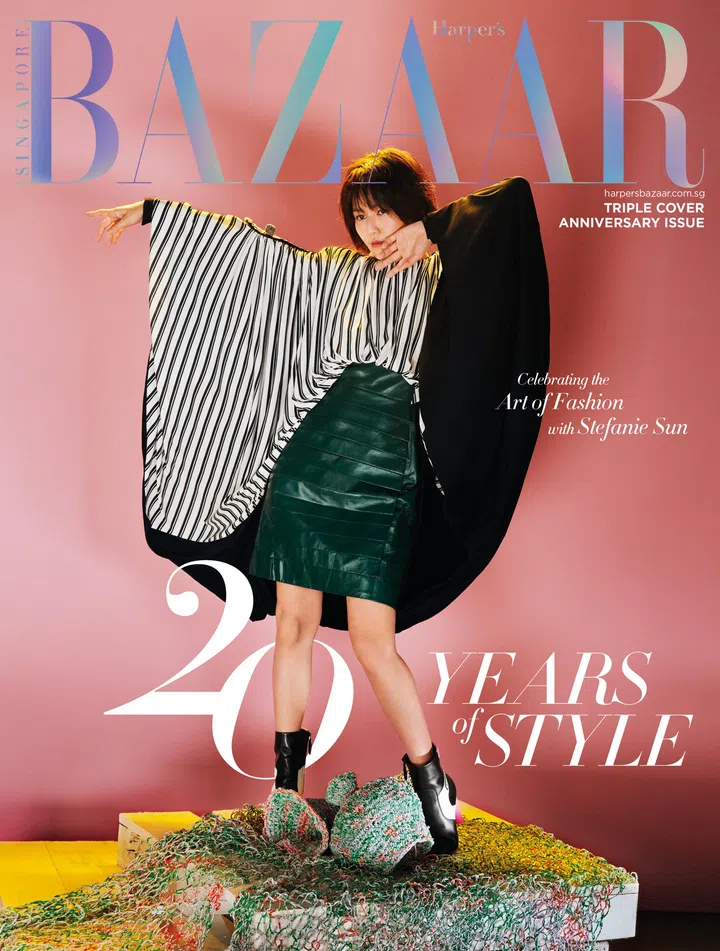 Magazine cover: Harper's Bazaar Singapore (November 2021 issue)Singer Stefanie Sun is on the cover.
