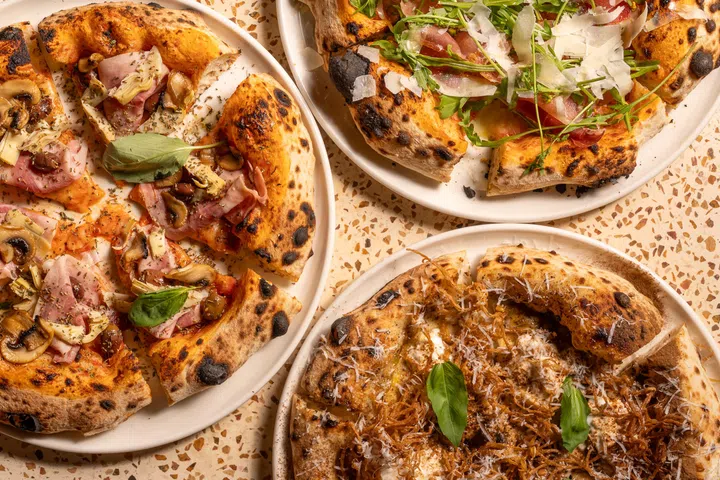 Selection of pizzas from Fortuna.