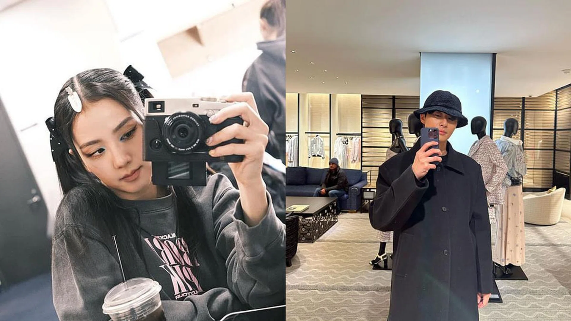 Credit: Jisoo/@sooyaaa__; Park Seo-joon/@bn_sj2013
