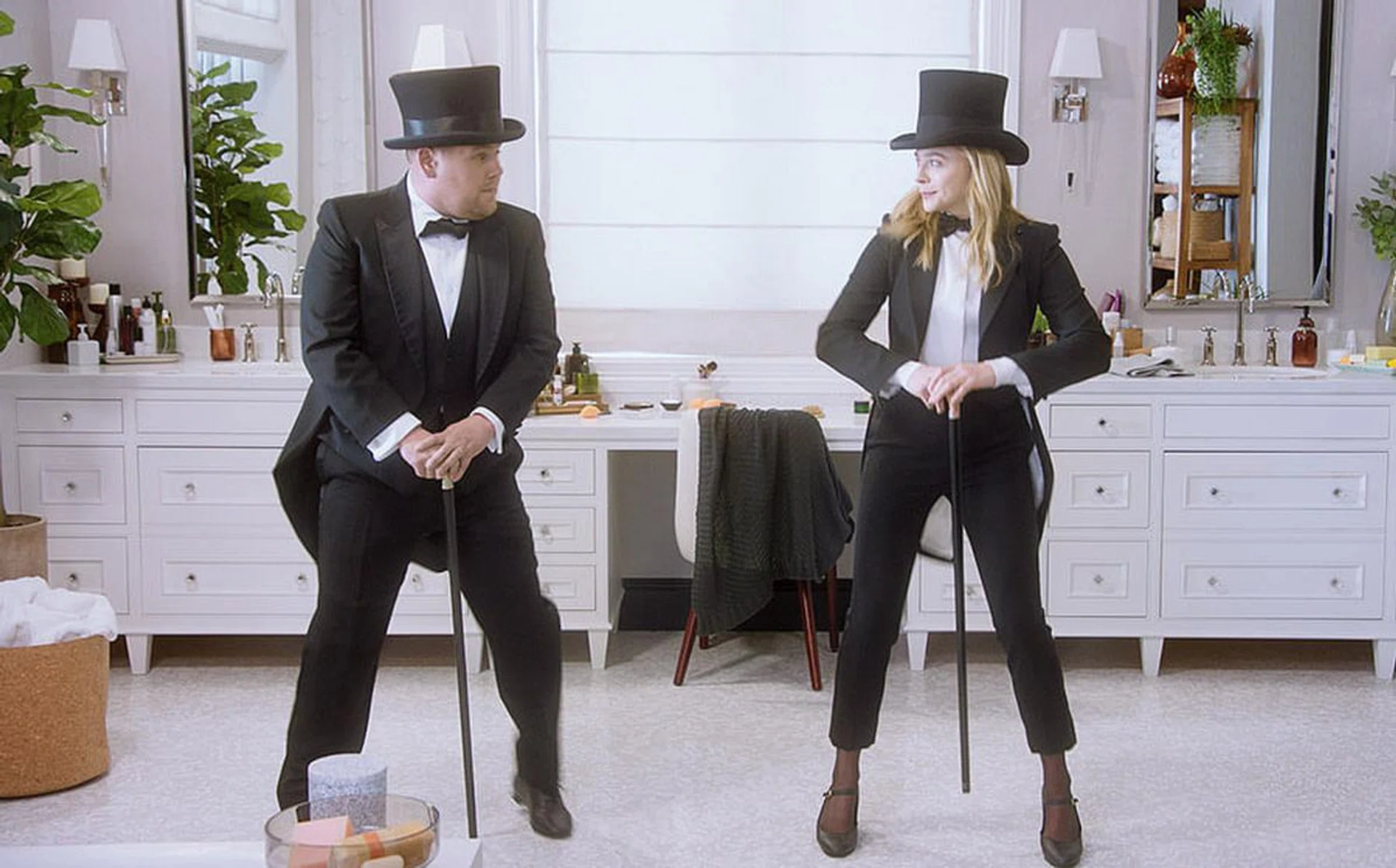 Learn How to use Facial Treatment Essence through dance with James Corden and Chloe Grace Moretz