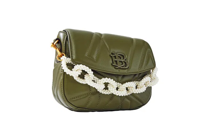 The Naiara Shoulder Bag ($395) comes in three classic colours.