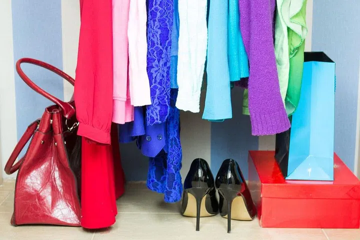 36445309 - wardrobe with clothes