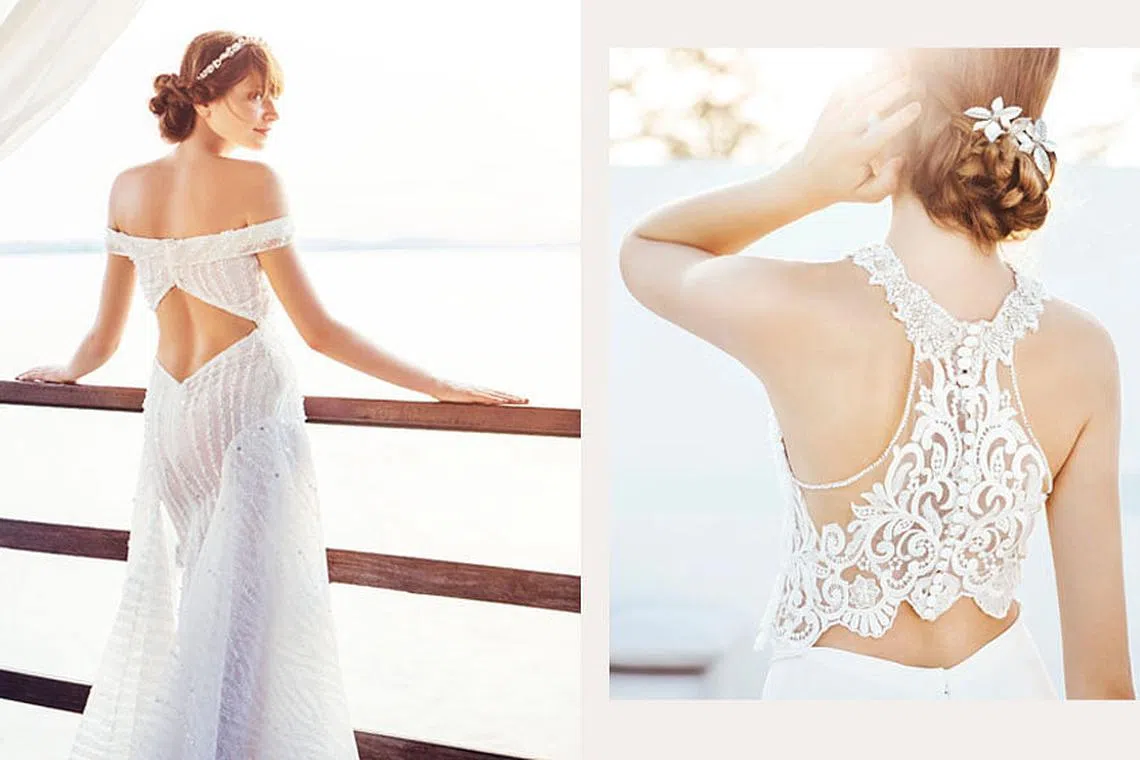 8 sexy breezy gowns that are gorgeous for an ultra chic resort wedding Her World Singapore Her World Singapore