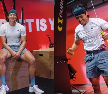 amotti at the lululemon training ground in singapore