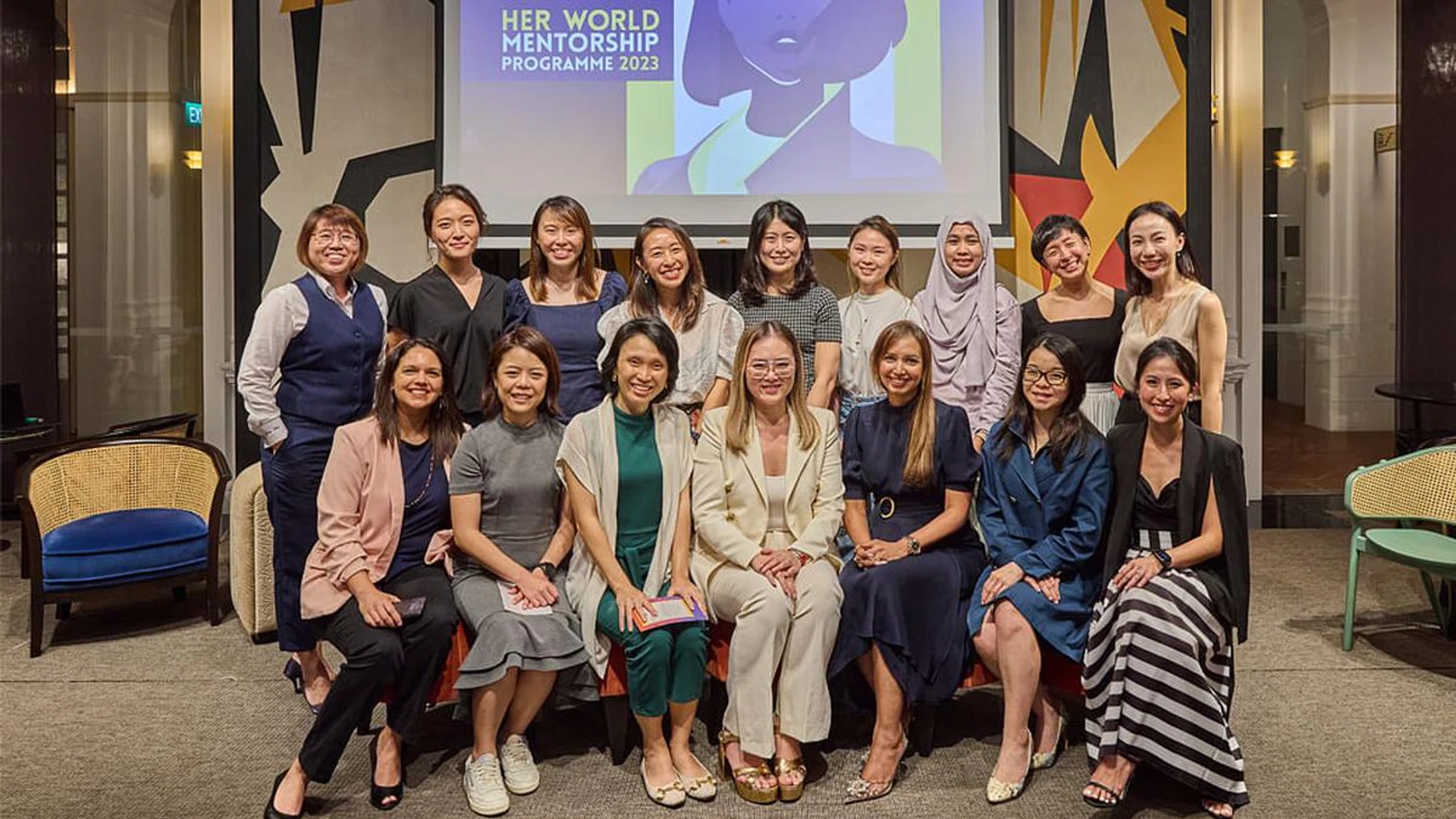The mentors and mentees of the Her World Mentorship Programme 2023
