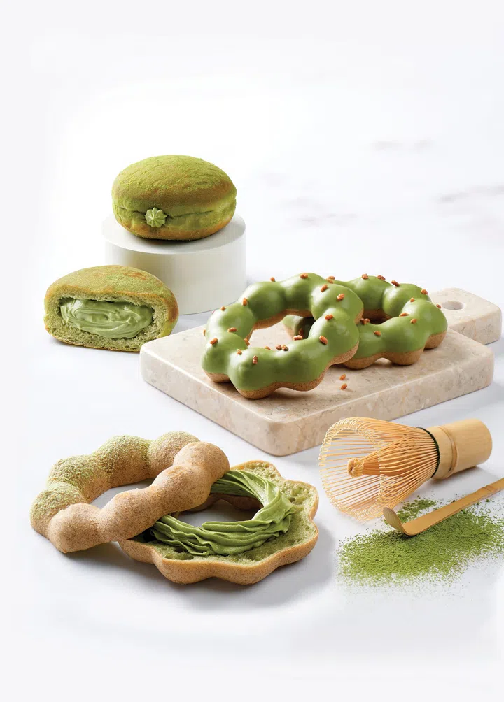 Mister Donut’s Uji Matcha doughnut.