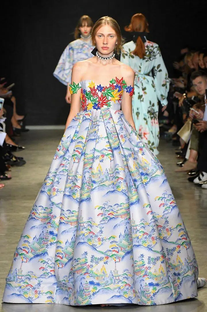A look from the spring/summer ’18 runway. Photo: Courtesy of Andrew Gn