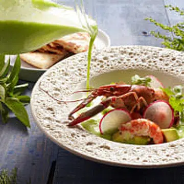 Open Farm Community - Chilled Avocado and Ginger Soup T