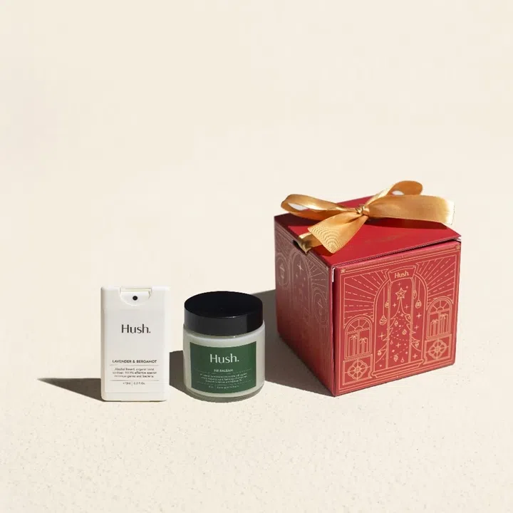 hush candle christmas collection