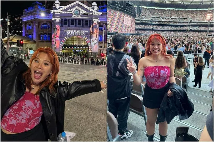 Ms Nicole Liel spent over $2,500 to go to Melbourne to catch Taylor Swift’s concert in February 2023. PHOTO: NICOLE LIEL