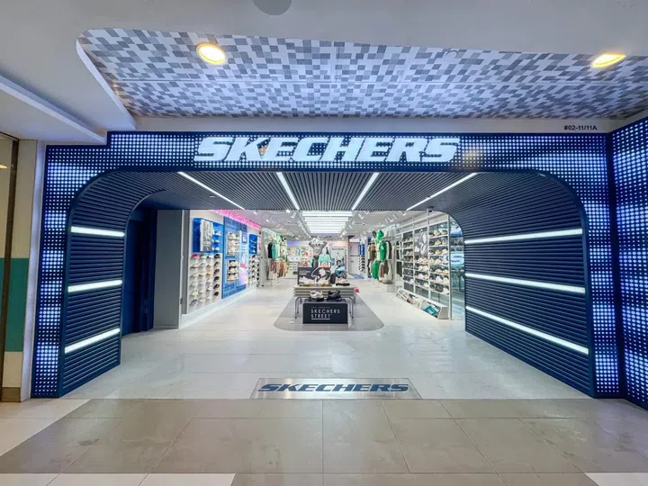 Skechers’ newly revamped flagship store at Bugis Junction.
