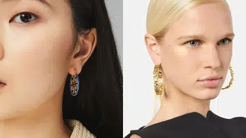 statement hoop earrings