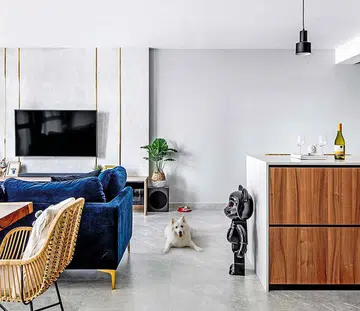 Playful touches and a modern industrial look for this Bidadari five-room flat