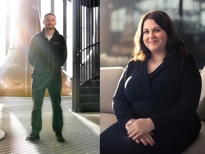 Left to right: Master distiller Ali McDonald; Port Ellen Distillery host, Emily Burnham. (Photos: Diageo)