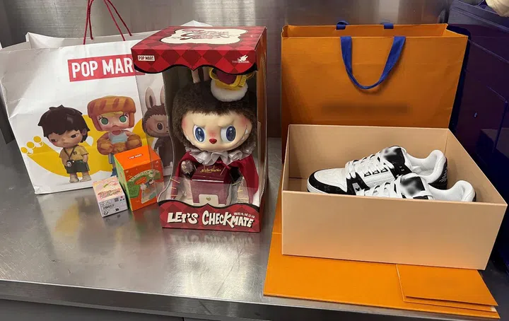 During a week-long operation by government agencies between May 21 and 27, 2025 a traveller was caught for not declaring his GST-payable items, which included collectible toys and branded shoes.