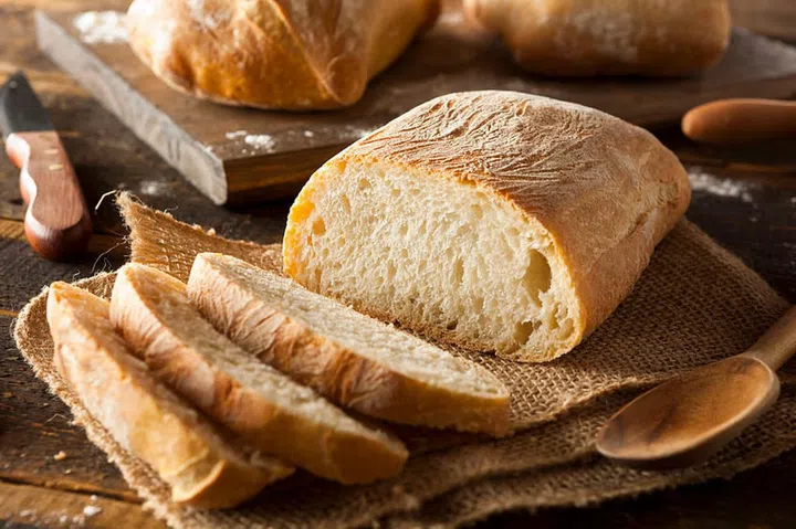 Crusty Homemade Ciabatta Bread Ready to Eat