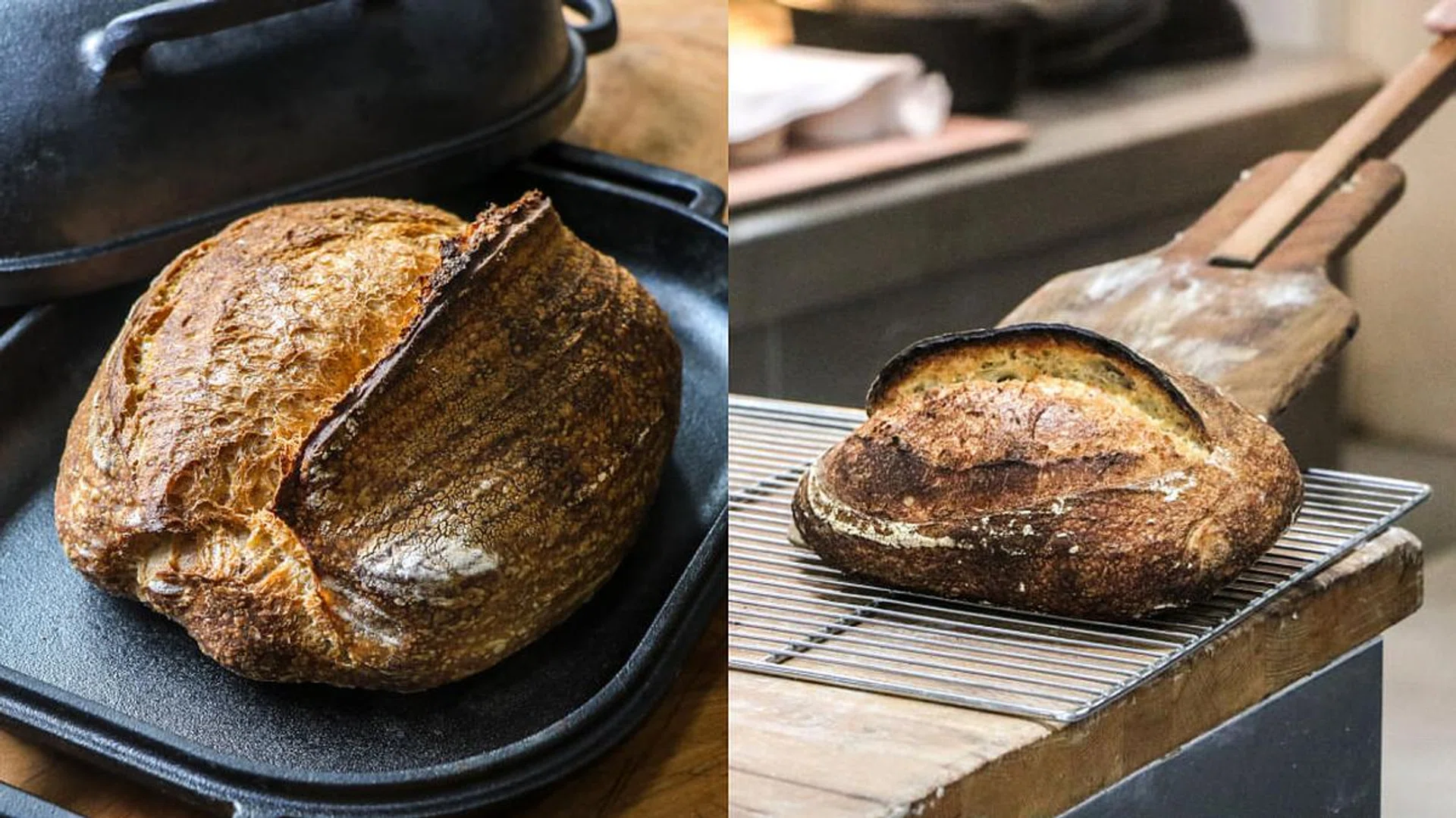 sourdough bread baking