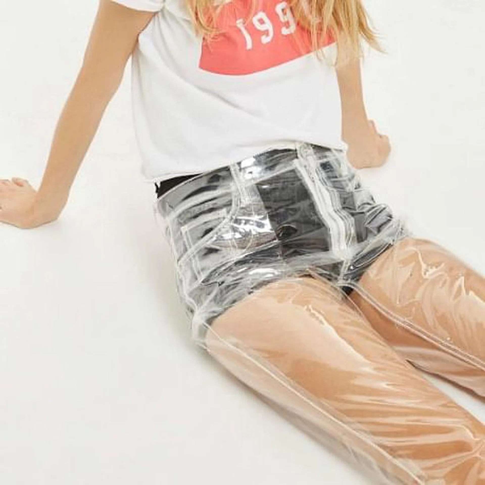 Topshop Clear Plastic Jeans