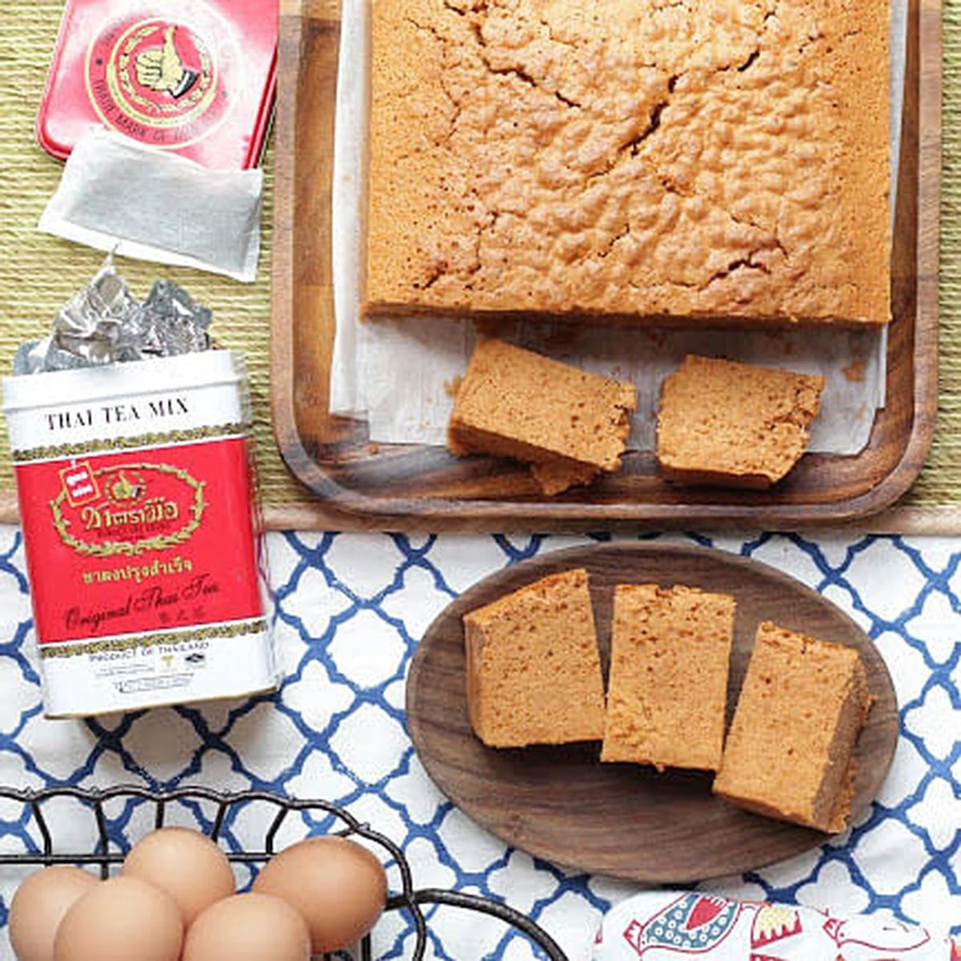 thai milk tea butter cake 