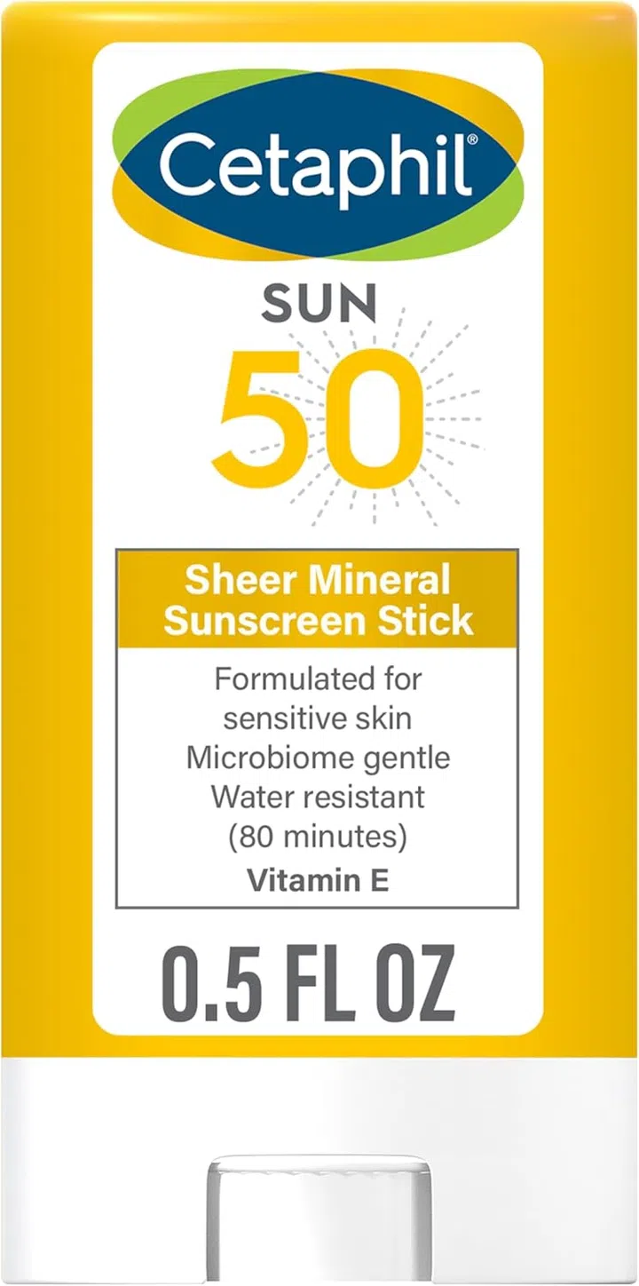 Sheer Mineral Sunscreen Stick SPF 50, Cetaphil | Best Sun Sticks For Maximum Protection