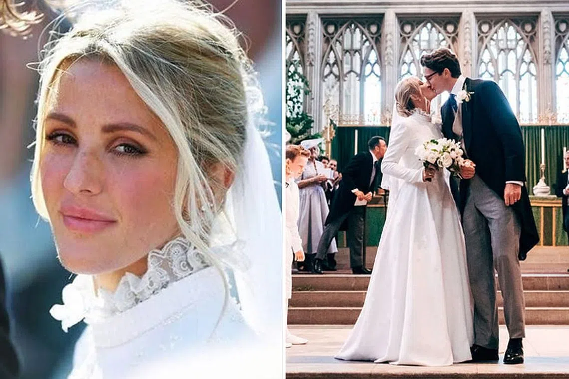 Every classic bride needs to see Ellie Goulding's beautiful custom