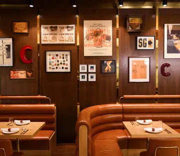 Interior of the Coach Restaurant in Singapore at Jewel Changi