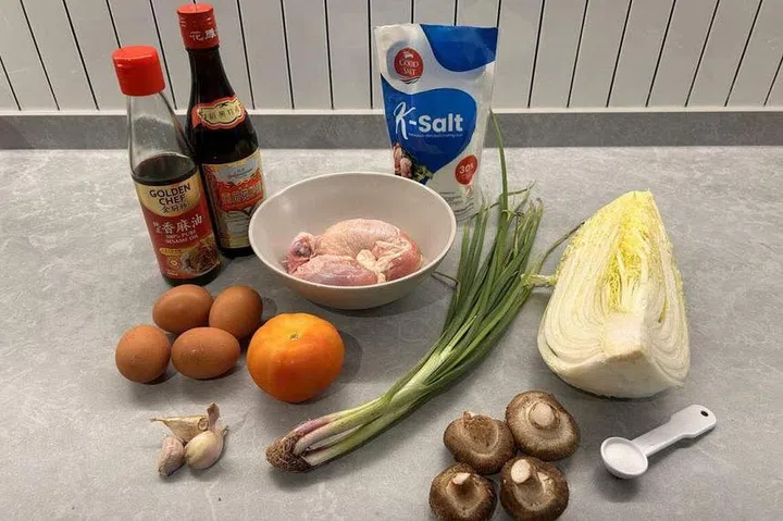 The reporter bought lower-sodium K-salt, mushrooms and tomatoes to flavour her dinner. ST PHOTO: CHERIE LOK