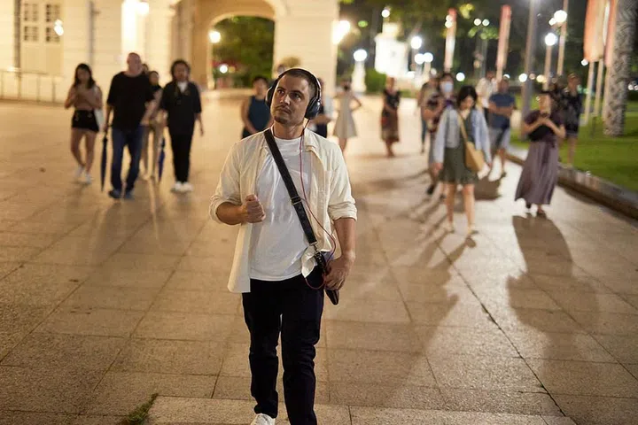 CONTACT, an outdoor immersive performance. (Photo: Singapore Theatre Company)