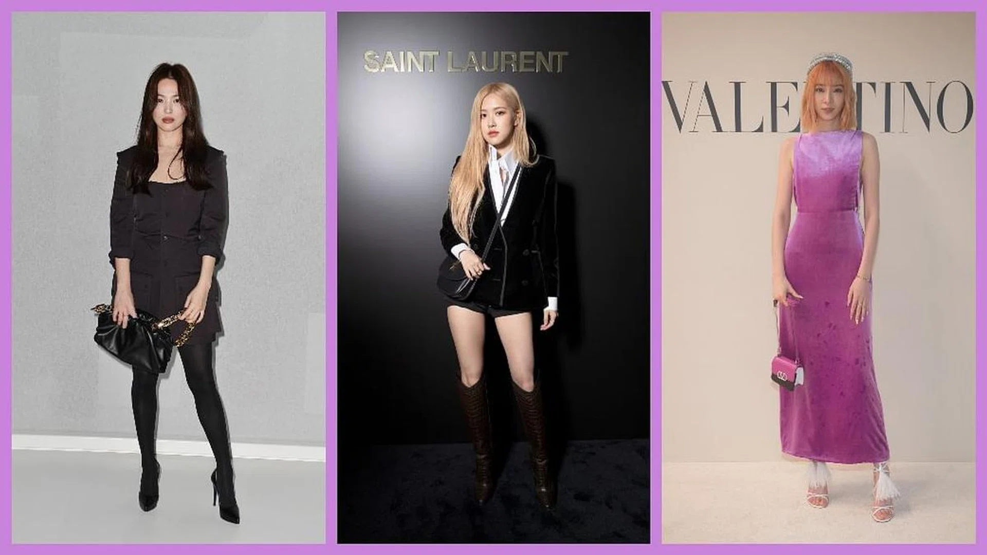 Credit: Bottega Veneta, Saint Laurent, Valentino