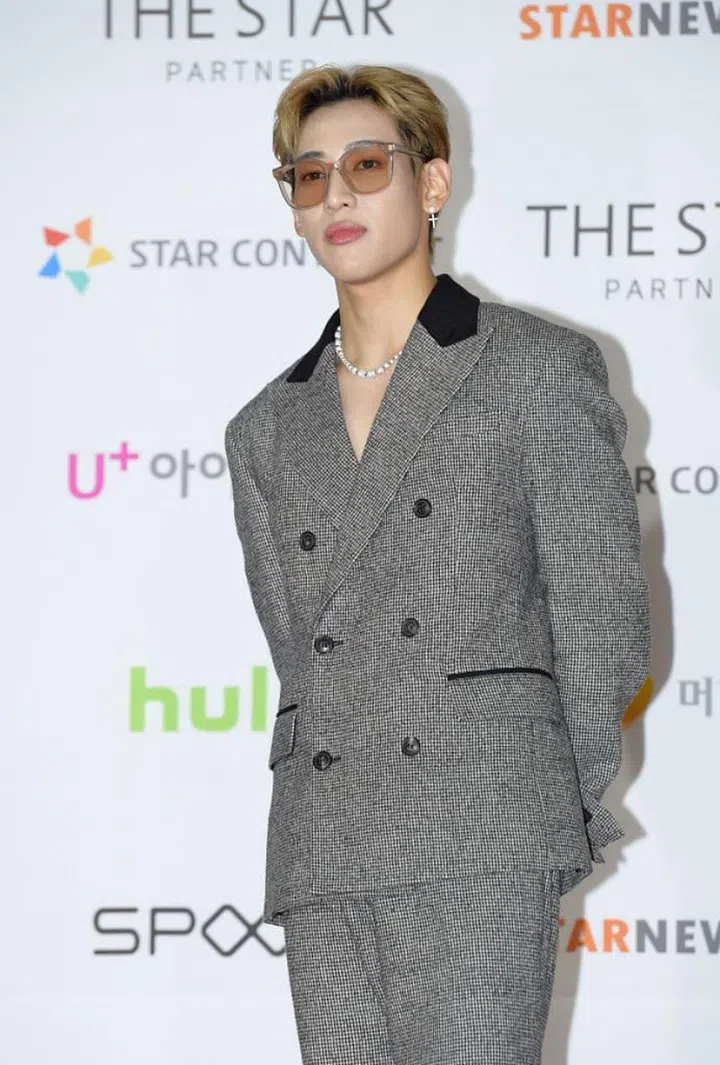 Thai singer and rapper BamBam from boy band GOT7 attends the 2021 Asia Artist Awards in Seoul. Photo: Getty