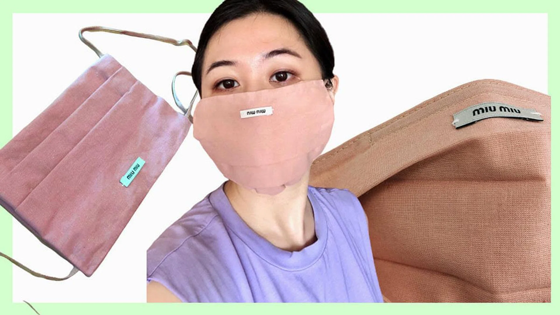 I tried making my own stylish face masks out of things I already own
