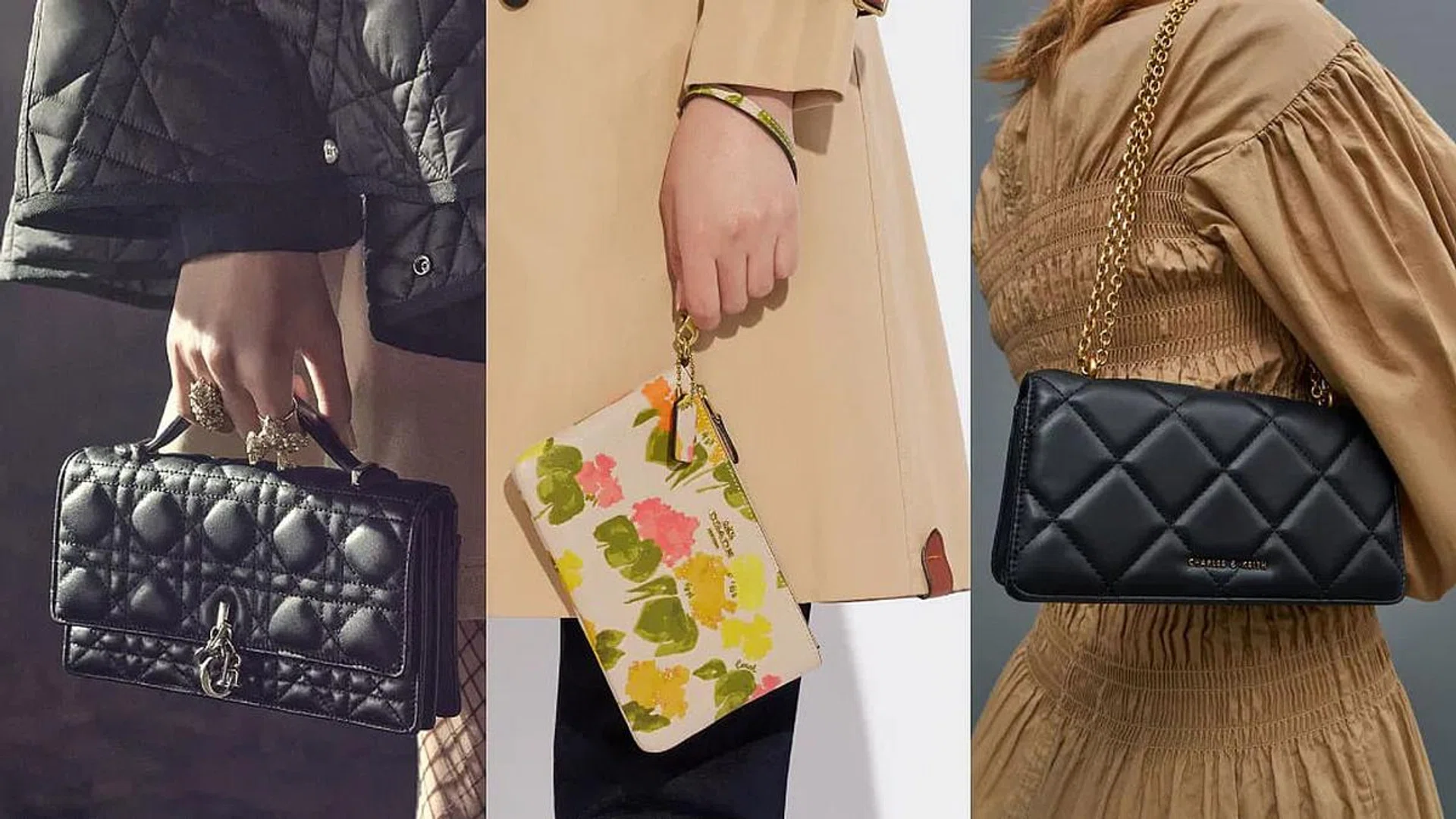 Dior, Coach, Charles & Keith