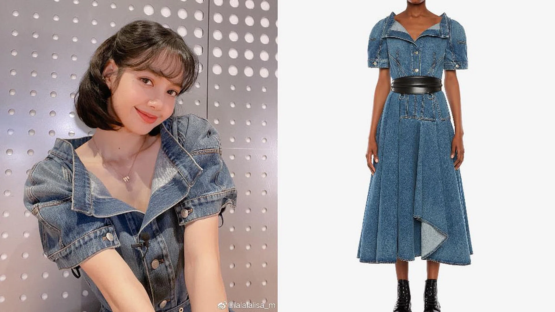 Credit: Weibo/lalalalisa_m, Alexander McQueen