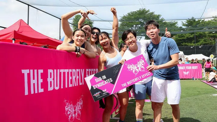 Spectators and participants at The Butterfly Effect