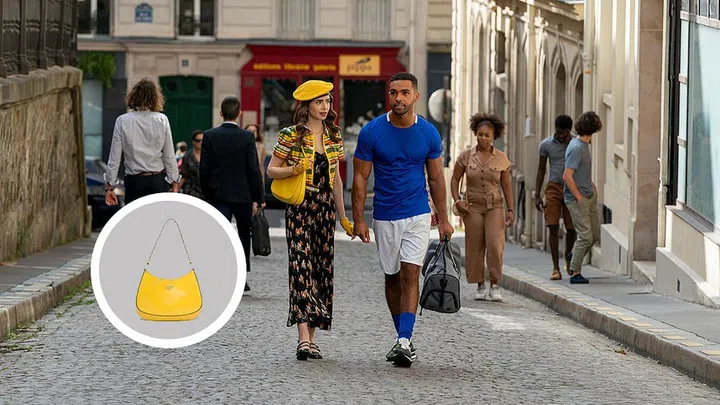 Prada Cleo brushed leather shoulder bag