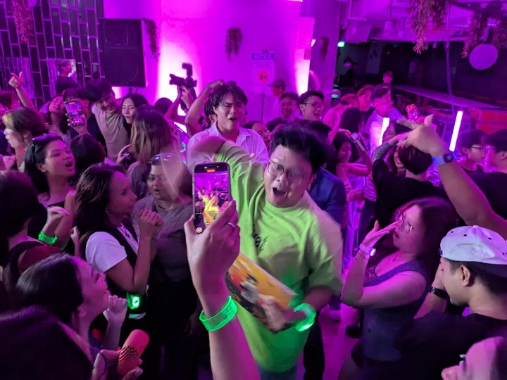 Gen Z partygoers swarmed into Funan mall on 29 Aug 2025 for a two-night-only sober party.