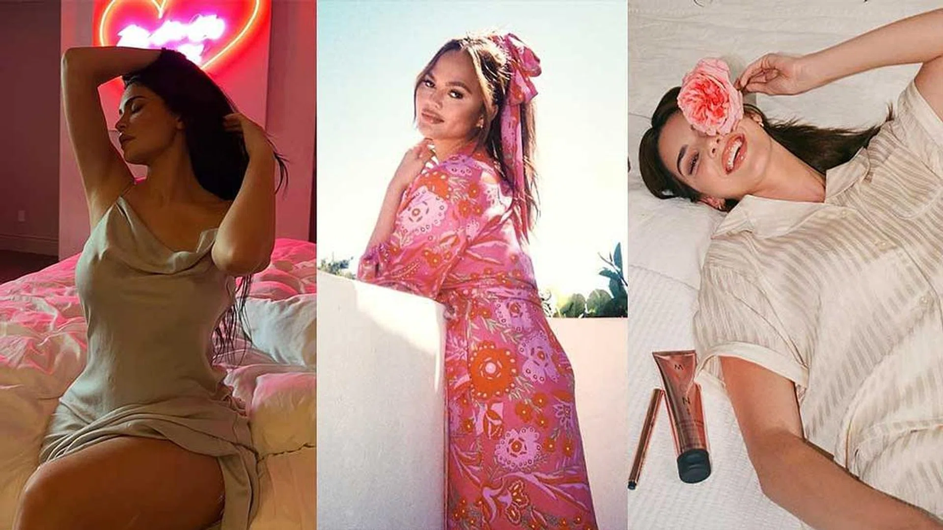 Credits: Instagram/@kyliejenner, @chrissyteigen, @kendalljenner