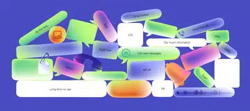 text message bubbles