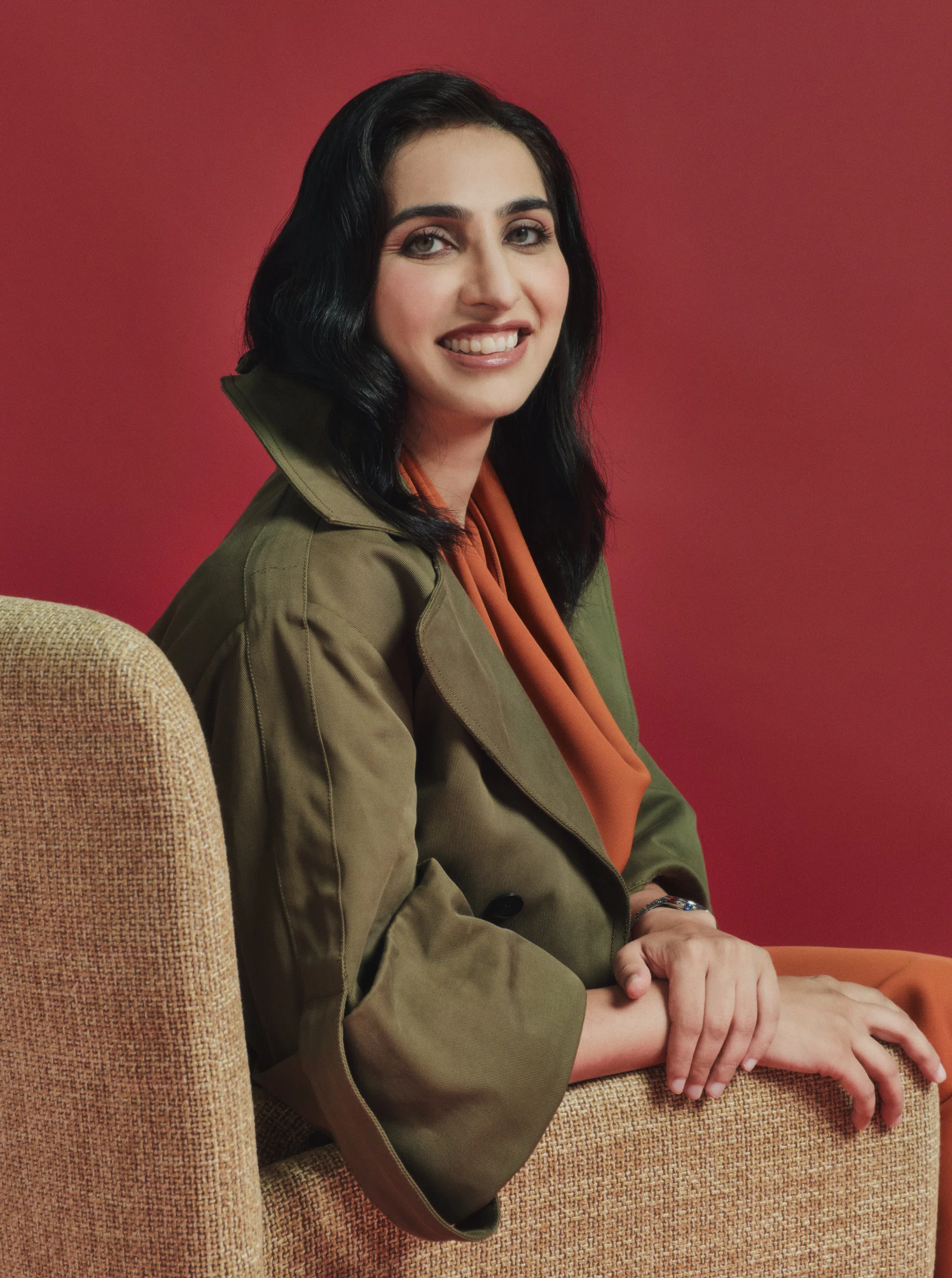 Portrait of Dr. Malika Meghjani for Her World Hello Possibilities Singtel Award