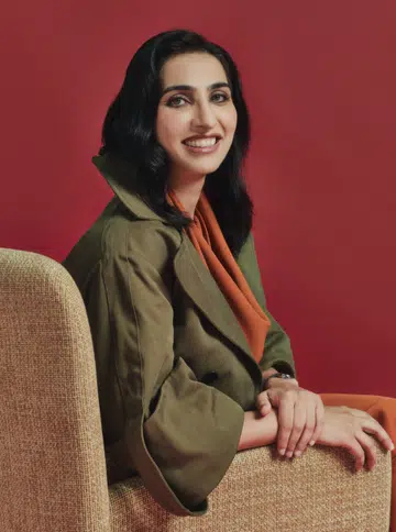 Portrait of Dr. Malika Meghjani for Her World Hello Possibilities Singtel Award