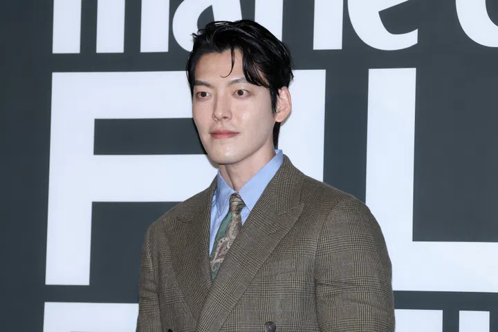 SEOUL, SOUTH KOREA - APRIL 25: Actor Kim Woo-Bin is seen at the 12th 'Marie Claire' film festival photocall event at Yongsan CGV on April 25, 2025 in Seoul, South Korea. (Photo by Han Myung-Gu/WireImage)