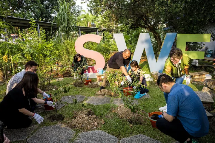 Attendees at the launch of Singapore Writers Festival 2024