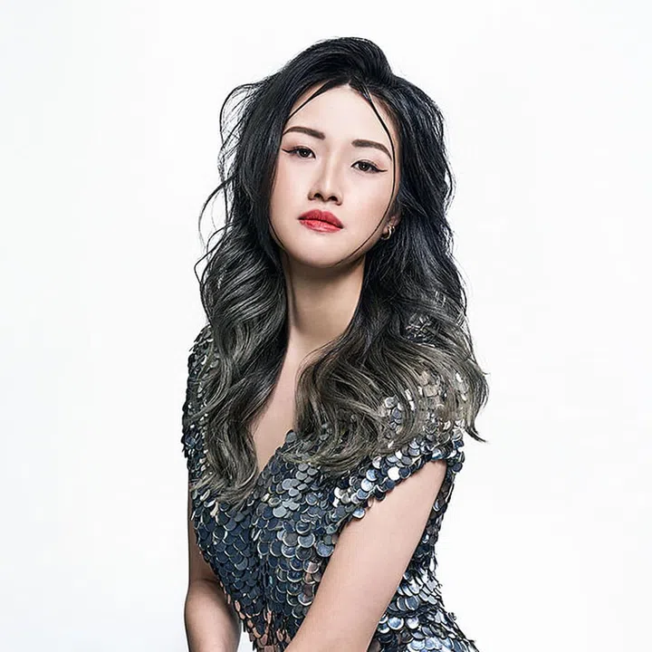 An ashy ombre look by stylist Denton Koh from District 19. Wardrobe by Pinko and Bluebell Singapore. PHOTO: RUILIANG ONG
