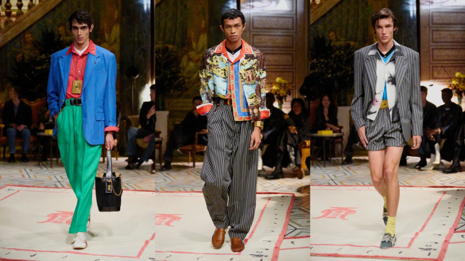 versace onitsuka tiger collaboration runway release spring 2026