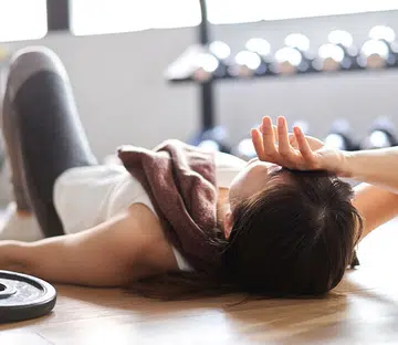 tired, exercise, woman